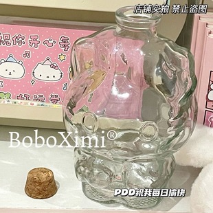 创意DIY猫咪许愿瓶手工罐子折纸透明幸运星星漂流瓶生日礼物