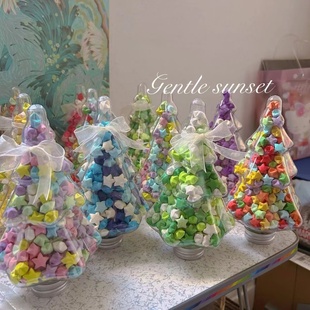 小红书同款 圣诞树星星瓶星星折纸渐变色许愿星幸运星星罐子高颜值