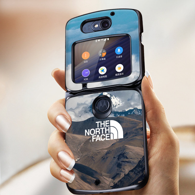 刀锋潮牌风北面皮纹全包手机套