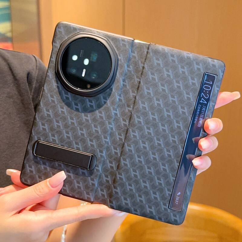 适用于荣耀magicv6手机壳高档Vs3商务荣耀Magic V5翻盖皮套魔术v6折叠屏磁吸外壳PNM-AN10智能视窗隐形支架