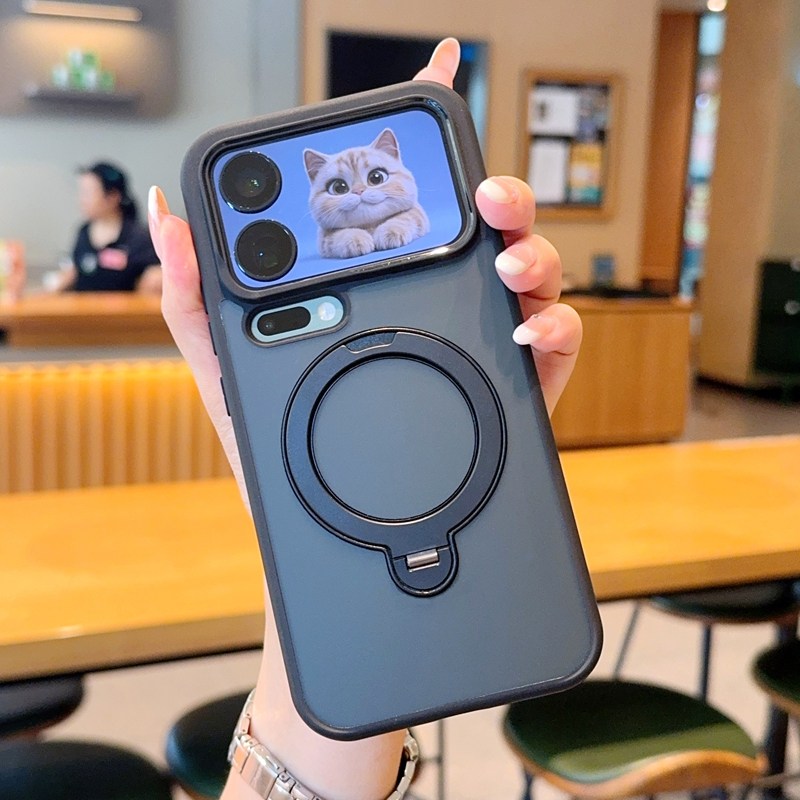 适用于小米17ProMax手机壳新款磁吸旋转360°支架莱卡Xiaomi 17Pro简约商务男女小米17透黑全包小米17pro外壳