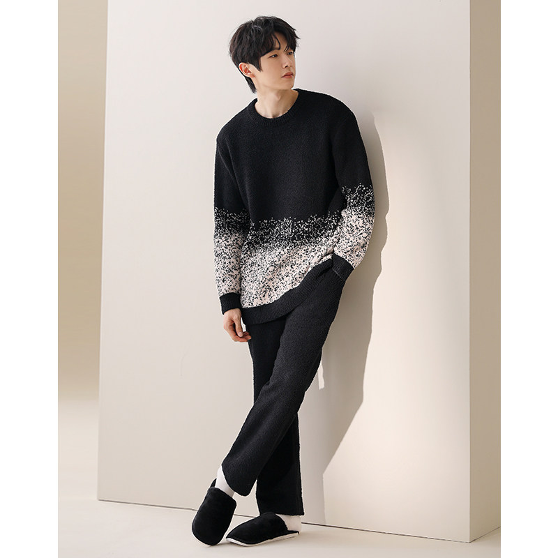 男士睡衣秋冬季半边绒青少年家居服休闲套头高级感珊瑚绒大码套装,女士内衣/男士内衣/家居服,睡衣/家居服套装,淘宝优惠券,粉丝福利购,淘宝优惠卷