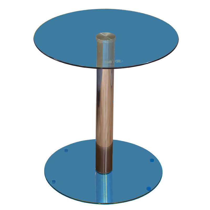 小圆桌茶北欧几边几网红沙发旁边桌子床头钢化玻璃简约不锈钢角几