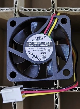 全新ADDA AD0412MB-G76 4010 12V 0.08A 4CM三线静音电源散热风扇