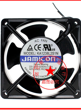 全新凯美 12038 12CM 机柜散热风扇 KA1238L2S1N 220V 交流风机