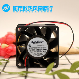 2A大风量服务器风扇T60E12BS1A5 12V 07A02 6038 NIDEC尼迪科6CM