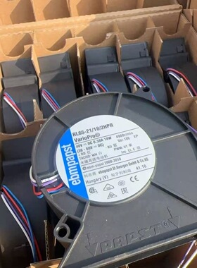 全新德国 RL65-21/18/2HPR DC48V 18W 调速PWM鼓风机涡轮散热风扇