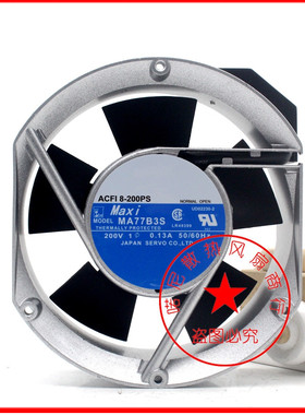 MA77B3S-922 MA77B3 AC208-240V 原装正品日本Maxi 铝框散热风扇
