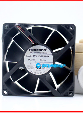 富士康 FOXCONN PV903824H2BF 0D 24V 0.65A 9CM 9038 3线 风扇
