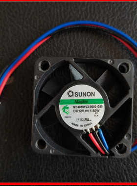 全新SUNON 4010 4CM 12V1.6W  MB40101VX-0000-G99机静音风扇