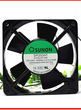 DP203AT 2122LSL LST LBL.GN SUNON 220V机柜排热工业小风机12025