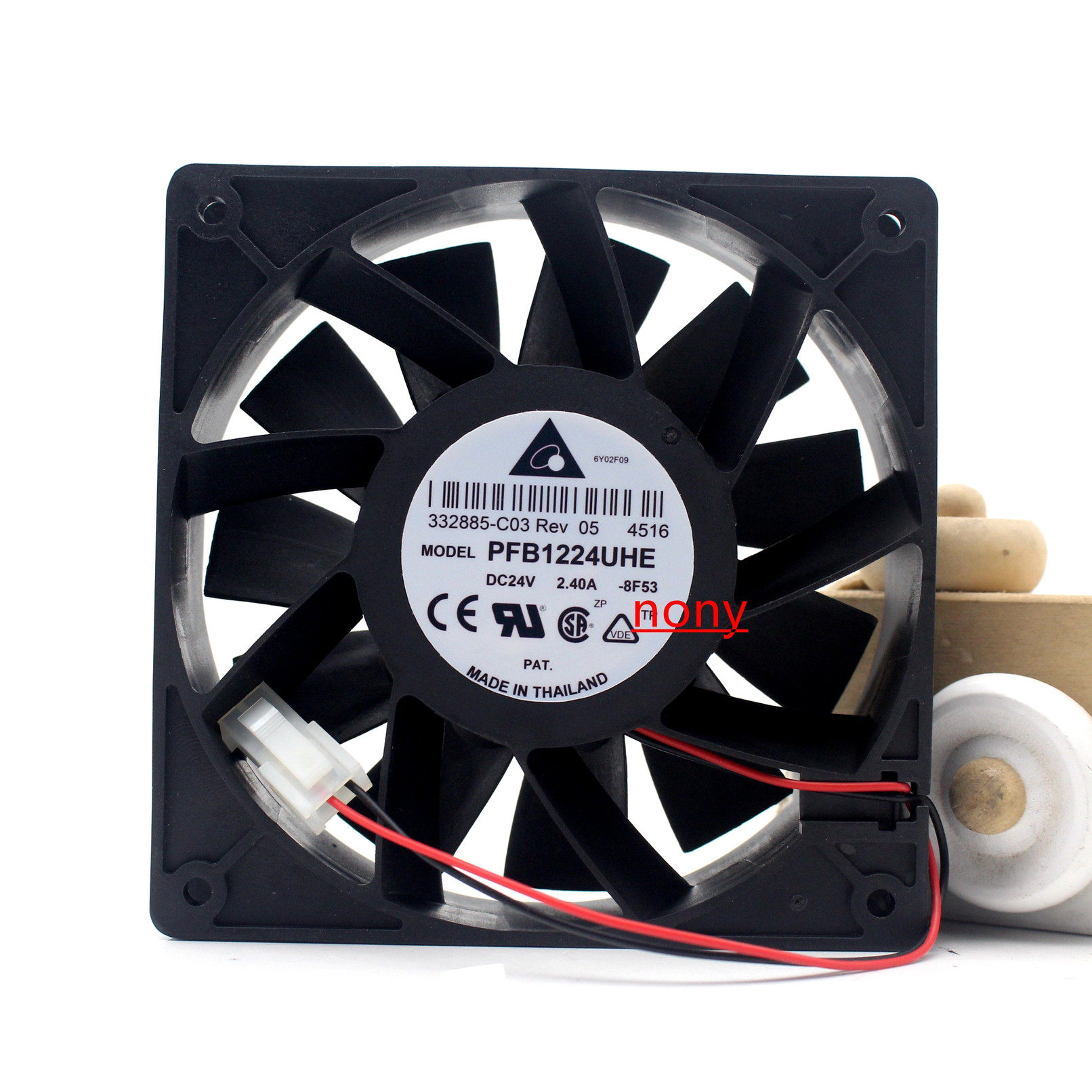 喏尼PFB1224UHE /GHE /EHE 12038 24V 12厘米 AB变频器散热风扇