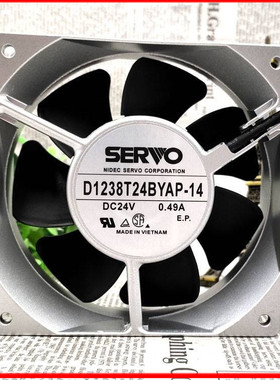 伺服SERVO D1238T24BYAP-14 12CM 24V 0.49A 12038 散热风扇