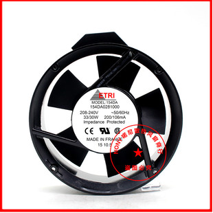 208 240V 17CM ETRI 散热风扇 154DA0281000 17250 33W 法国