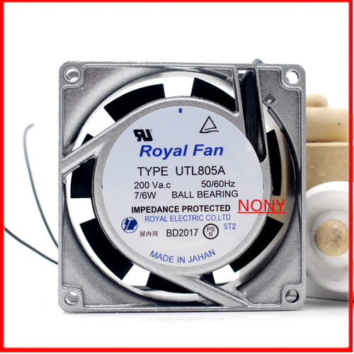 UTL807A UTL805A UTL806A 230V 原装日本Royal Fan 铝框交流风扇