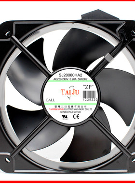 原装方形三巨SJ20060HA2/HA1/HA3耐高温110V/220V/380V散热风扇机