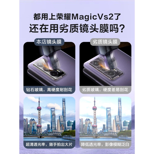 适用荣耀MagicVs2镜头膜2