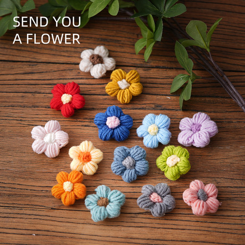 送你一朵小红花可爱泡芙花成品