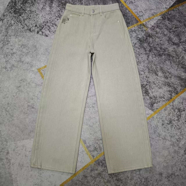 鑫淼外贸高腰加绒弯刀裤 薄绒阔腿裤 一体植绒牛仔裤 加厚保暖裤