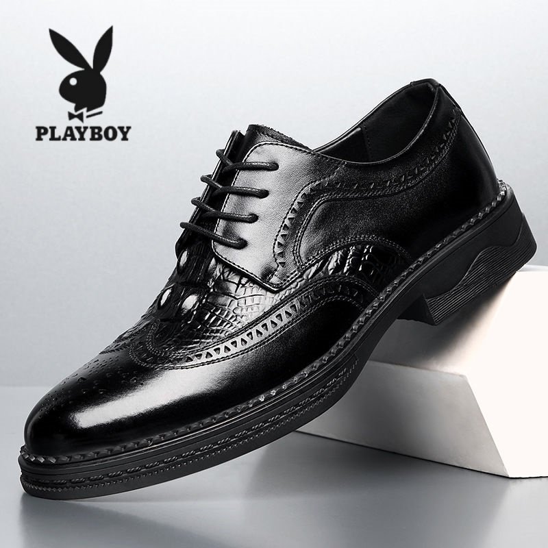 花花公子商务正装休闲皮鞋布洛克英伦真皮男鞋子新郎结婚鞋男,流行男鞋,正装皮鞋,淘宝优惠券,粉丝福利购,淘宝优惠卷