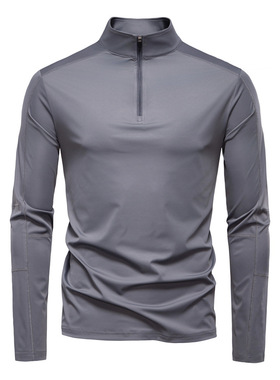 防晒防紫外线UPF100+打底衫长袖半拉链T恤衫男 Sunscreen T-shirt