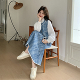 【新品】26春小清新牛仔提花套装三件套2C251-6901-P185-K298，女装套装/套裙，2C251