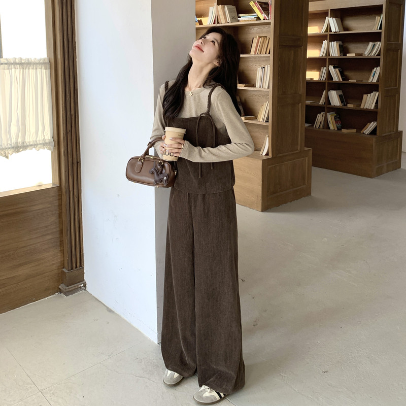 【新品】26春高级感吊带阔腿裤三件套2C251-6905-P185-K298,女装套装/套裙,2C251