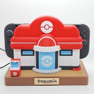 POKOPIA宝可梦中心switch装饰外壳散热风扇底座NS OLED桌面装饰