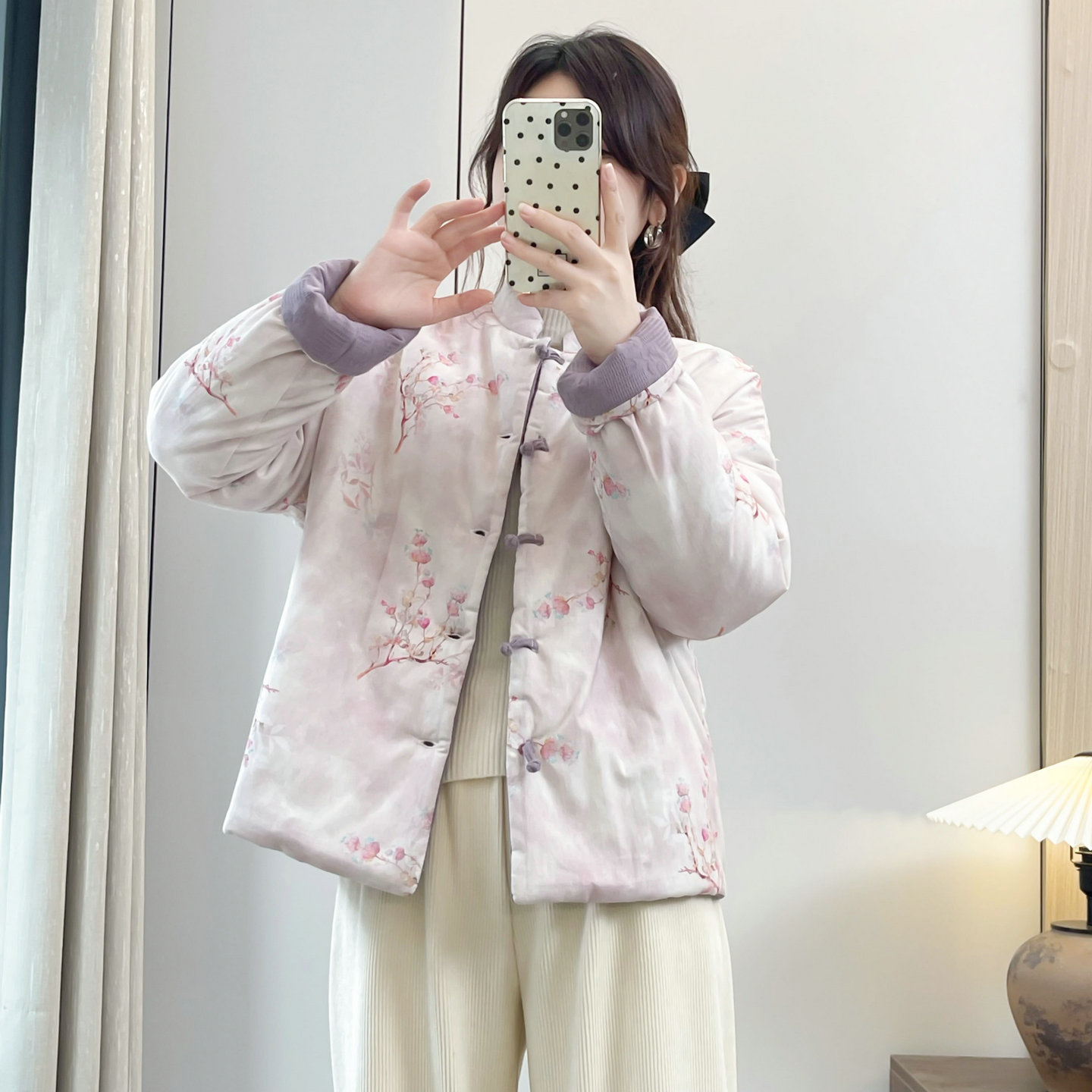 新中式国风双面穿棉服外套女