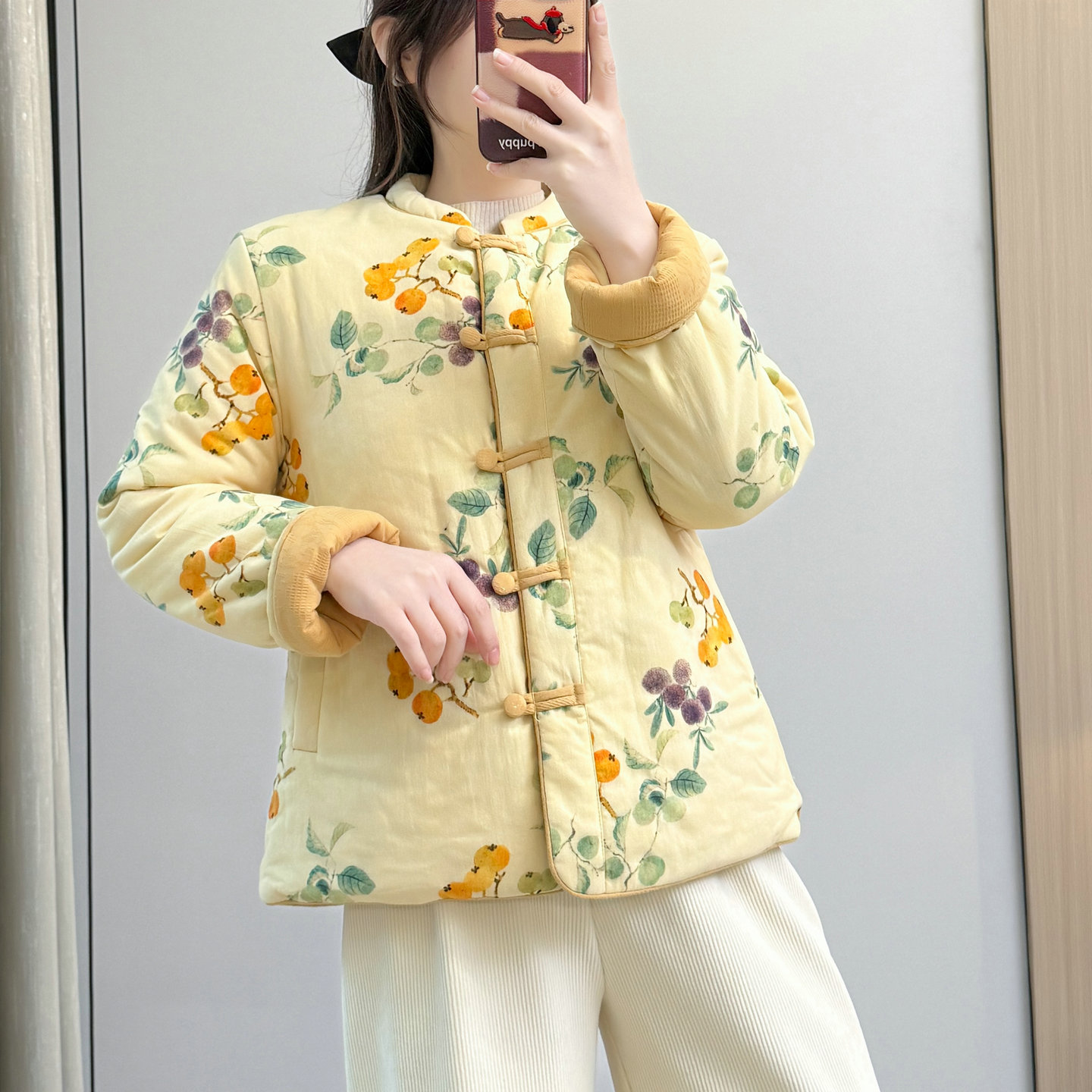 新中式中国风复古盘扣棉服外套