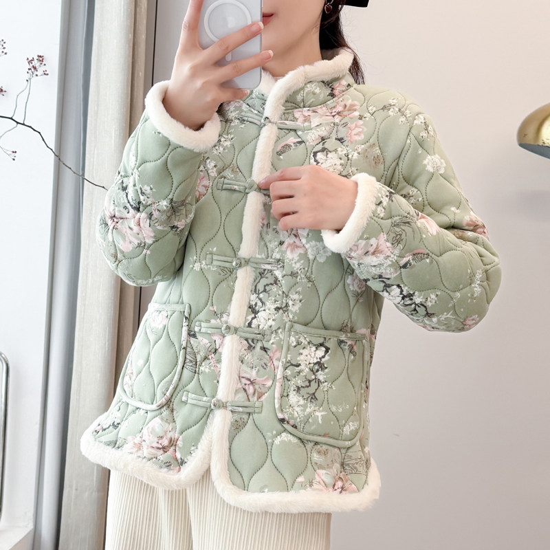 东北洋气碎花大花棉袄女冬季小个子中式复古盘扣保暖棉衣棉服外套,女装/女士精品,棉衣/棉服,淘宝优惠券,粉丝福利购,淘宝优惠卷