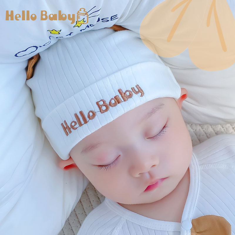 婴儿纯棉胎帽可爱舒服