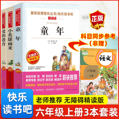 六年级上下册童年小英雄雨来爱的教育原著正版无删减全3册套装快乐读书吧爱阅读课程化丛书小学生语文课外阅读名著导读书必读经典