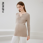 休闲遮肚孕妇装 上衣春秋2026新款 孕妇打底衫 孕之优品绵羊毛针织衫