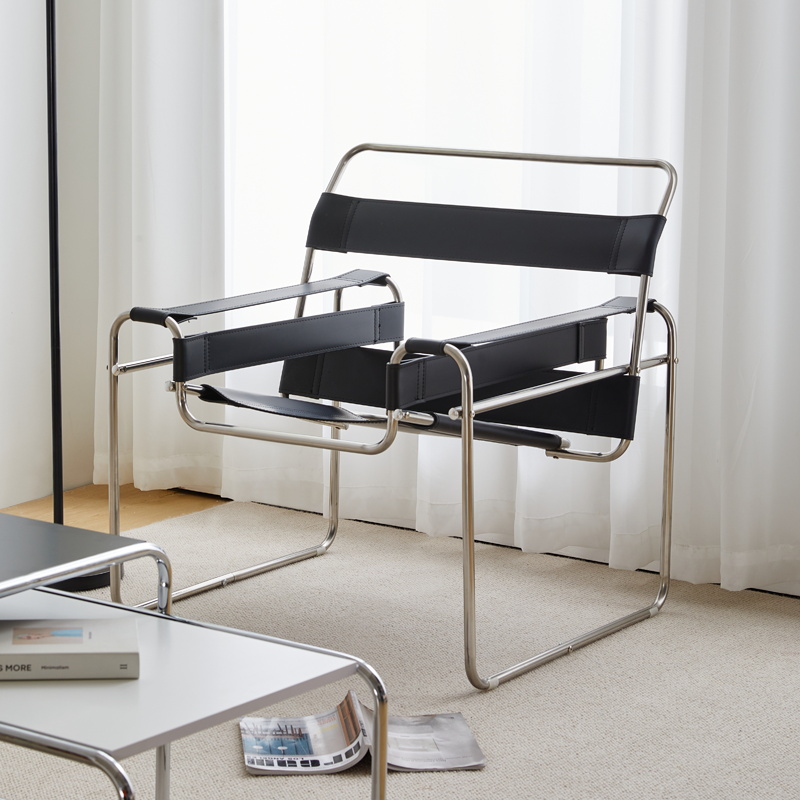 瓦西里椅设计师网红拍照躺椅中古单人休闲沙发椅不锈钢包豪斯椅子,住宅家具,折叠椅/躺椅,淘宝优惠券,粉丝福利购,淘宝优惠卷