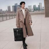 双肩包经典 皮质卷顶双肩包 途明Harrison 男士 魏大勋同款 TUMI