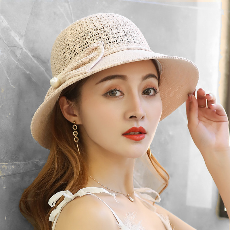 夏天帽子女中老年人夏季防晒太阳凉帽时尚百搭薄款中年妈妈遮阳帽