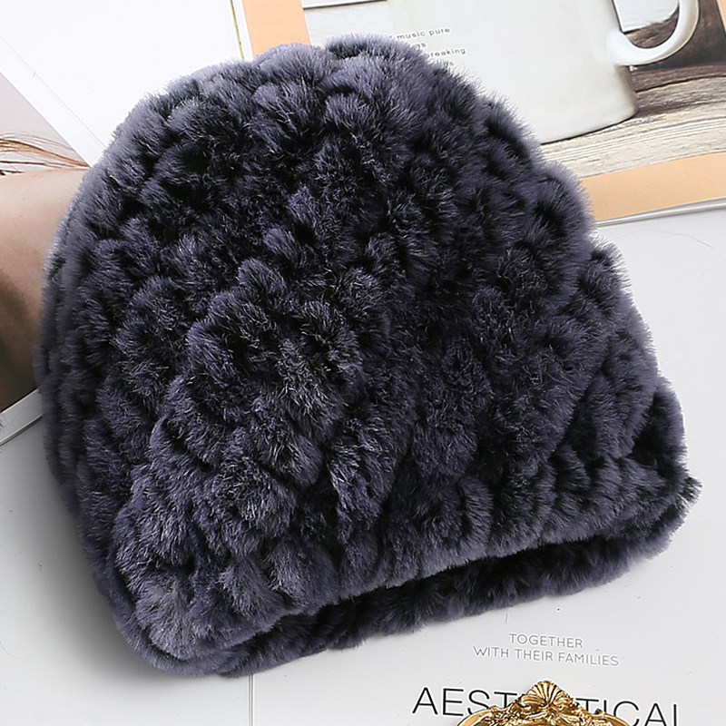 獭兔毛皮帽子围巾男士户外父亲