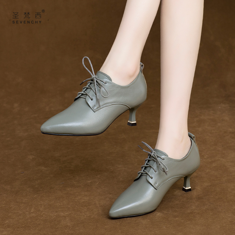 头层牛皮 优雅细跟 气质百搭