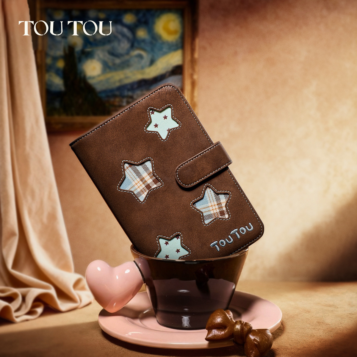 TOUTOU星星护照夹钱包一体收纳图片