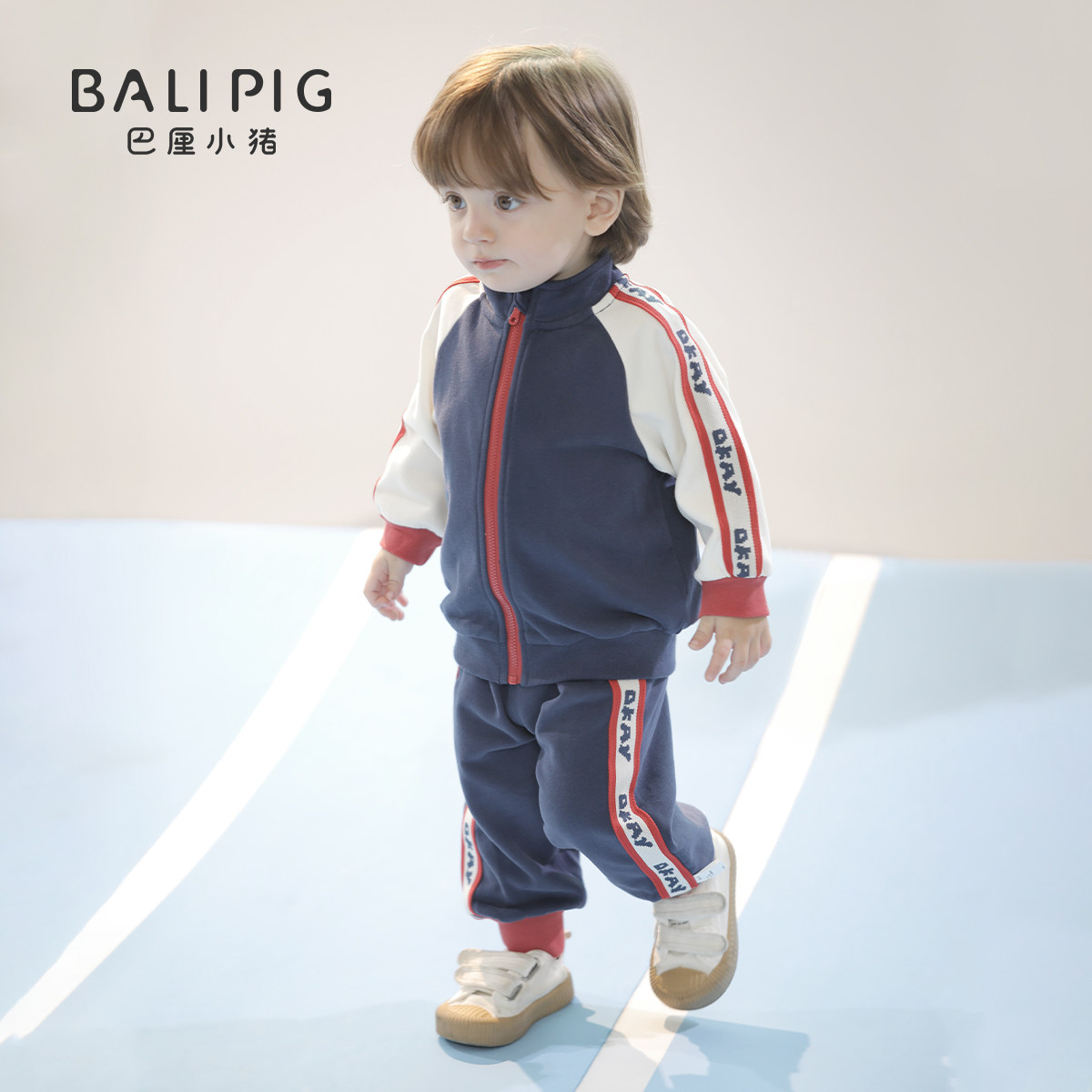 宝宝运动套装春秋卫衣外套男童分体衣服春季女童休闲春款儿童春装