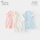 Детское летнее тонкое боди для новорожденных, летняя одежда для девочек, короткий рукав