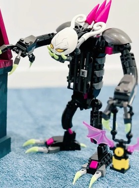 梦境城猎人系列囚笼夜魔护卫71455男孩益智拼装模型积木儿童玩具