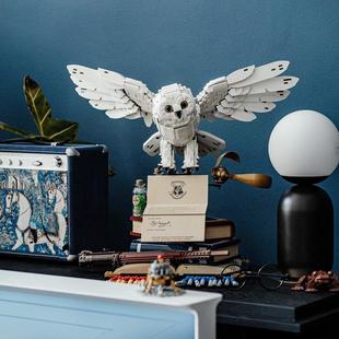 中国积木哈利波特魔法系列海德薇威猫头鹰霍格沃茨城堡古灵阁7639