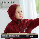 嫚熙婴儿帽子男女宝宝童外出护额帽精灵小红帽斗篷式 儿童帽子