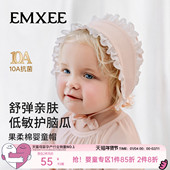 嫚熙婴儿帽子无骨绑带胎帽果柔棉初生宝宝婴幼儿小月龄绑定帽子