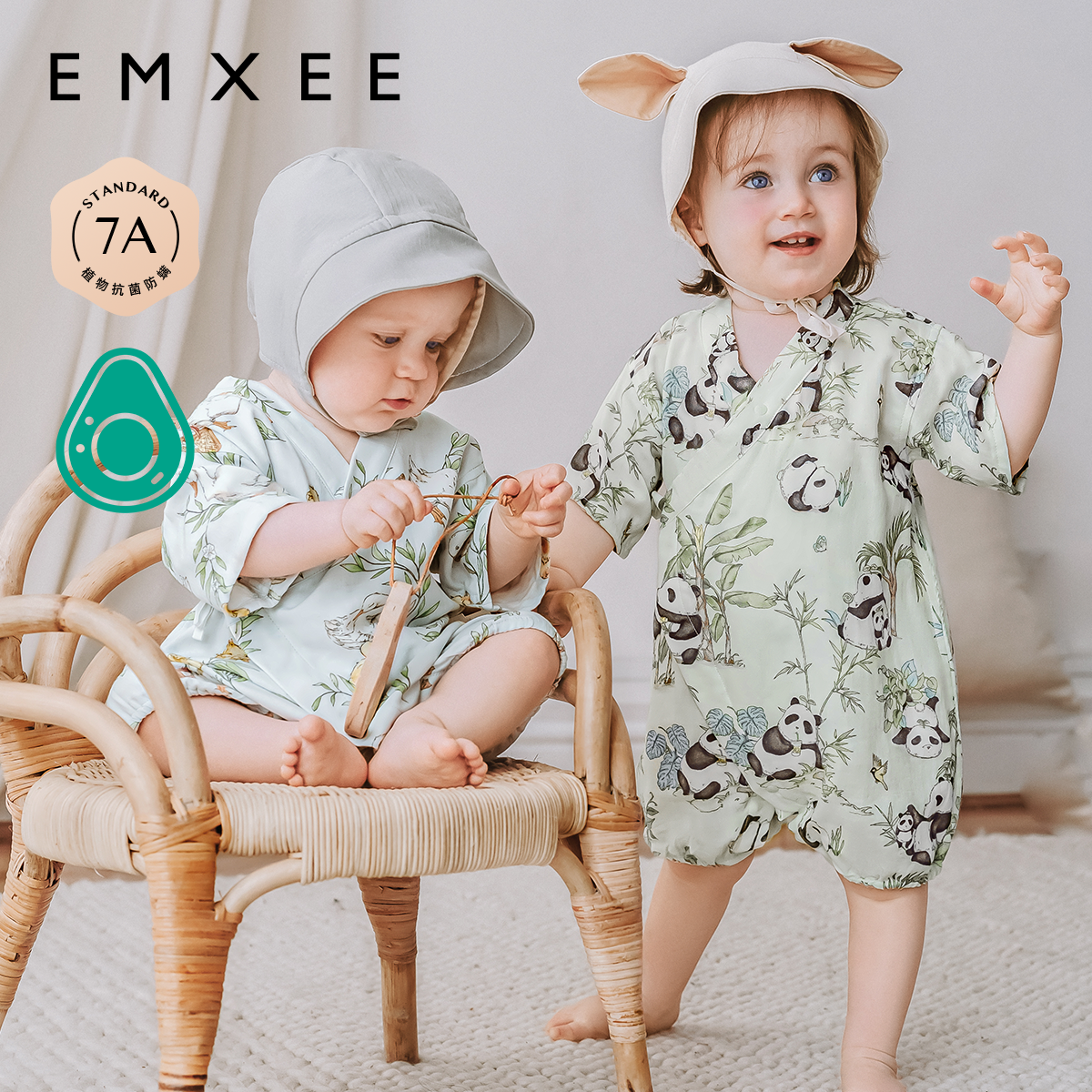 嫚熙纱罗宝宝连体衣夏季薄款衣服