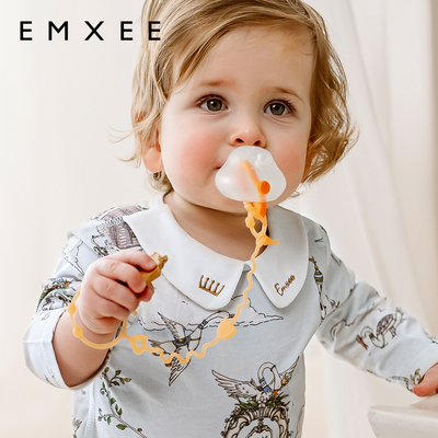 嫚熙安抚奶嘴防掉链婴儿牙胶挂绳