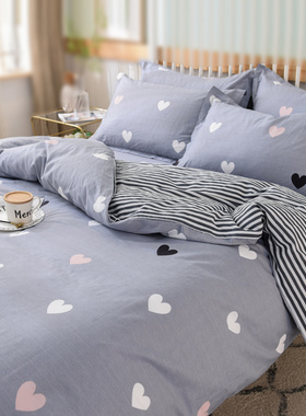 被套单件复古斜纹100纯棉全棉150x200x230被罩单套180x220包邮1.5