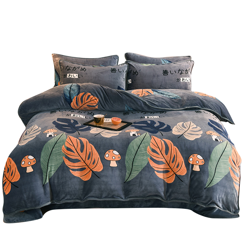 法兰绒被套单件冬季学生宿舍单人保暖1.5m1.8x2米加厚珊瑚绒被罩